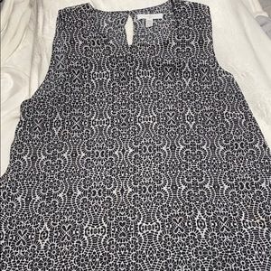 Black and white printed blouse